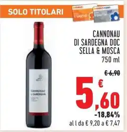 Conad Cannonau di Sardegna DOC Sella & Mosca offerta