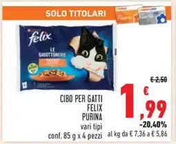 Conad Cibo per Gatti Felix Purina offerta