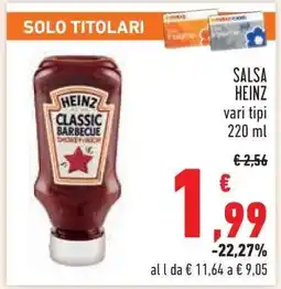 Conad Salsa HEINZ offerta