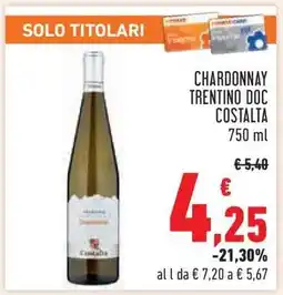 Conad Chardonnay Trentino DOC Costalta offerta