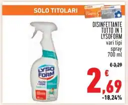 Conad Disinfettante Tutto in 1 Lysoform offerta