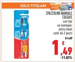 Conad Spazzolino Manuale Colgate offerta