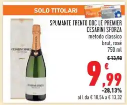 Conad SPUMANTE TRENTO DOC LE PREMIER CESARINI SFORZA offerta
