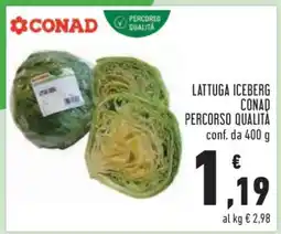 Conad LATTUGA ICEBERG CONAD PERCORSO QUALITÀ offerta
