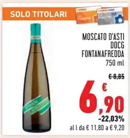 Conad MOSCATO D’ASTI DOCG FONTANAFREDDA 750 ml offerta