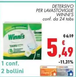 Conad DETERSIVO PER LAVASTOVIGLIE WINNI'S offerta