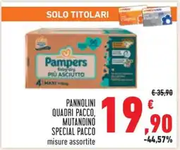 Conad Pampers Pannolini Quadri Pacco offerta