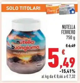 Conad NUTELLA FERRERO offerta
