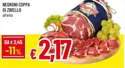 Famila Negroni coppa di zibello all'etto offerta