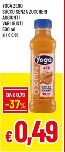 Famila Yoga zero succo senza zuccheri aggiunti vari gusti offerta