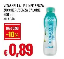 Famila Vitasnella le linfe senza zuccheri senza calorie offerta