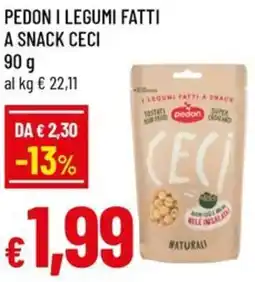 Famila Pedon i legumi fatti a snack CECI offerta