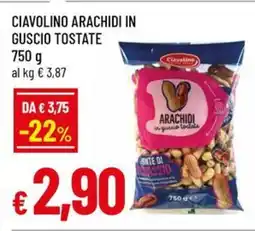 Famila Ciavolino arachidi in guscio tostate offerta