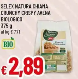 Famila Selex natura chiama crunchy crispy avena biologico offerta