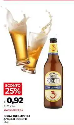 Coop BIRRA TRE LUPPOLI ANGELO PORETTI offerta