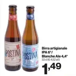 In'S Mercato Birra artigianale IPA 6°/ Blanche Ale 4,4° offerta
