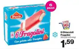 In'S Mercato 6 Ghiaccioli Fragolini offerta