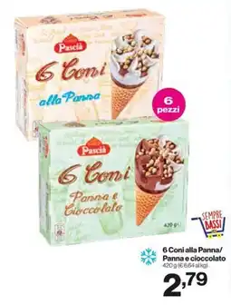 In'S Mercato 6 Coni alla Panna/ Panna e cioccolato offerta