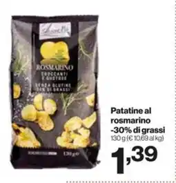 In'S Mercato Patatine al rosmarino -30% di grassi offerta