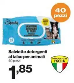 In'S Mercato Salviette detergenti al talco per animali offerta