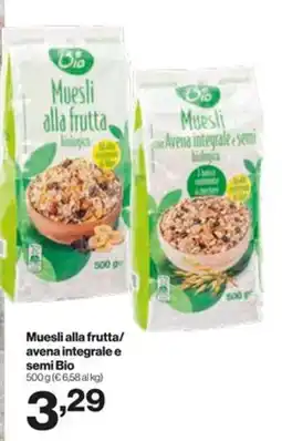In'S Mercato Muesli alla frutta/ avena integrale e semi Bio offerta