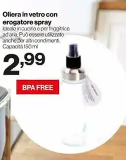 In'S Mercato Oliera in vetro con erogatore spray offerta