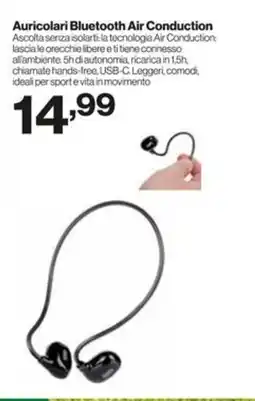 In'S Mercato Auricolari Bluetooth Air Conduction offerta