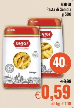 Famila Market GHIGI Pasta di Semola offerta