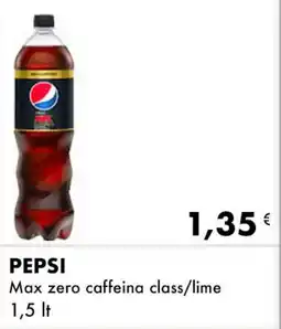 Iper Tosano PEPSI Max zero caffeina class/lime offerta