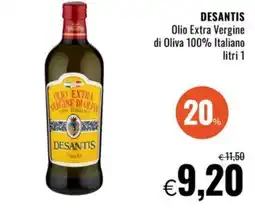 Famila Market DESANTIS Olio Extra Vergine di Oliva 100% Italiano offerta