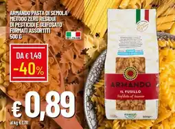 Famila ARMANDO PASTA DI SEMOLA offerta