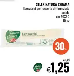 Famila Market SELEX NATURA CHIAMA Ecosacchi per raccolta differenziata umido cm 50X60 10 pz offerta