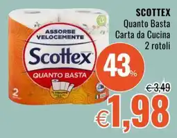 Famila Market SCOTTEX Quanto Basta Carta da Cucina 2 rotoli offerta
