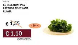 Prezzemolo e Vitale Le selezioni p&v lattuga nostrana lunga offerta