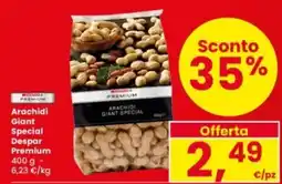 Interspar Arachidi Giant Special Despar Premium offerta