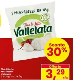 Interspar Fior di Latte Mozzarelle Vallelata offerta