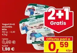 Interspar Yogurt G+G assortito Mila offerta