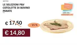 Prezzemolo e Vitale Le selezioni p&v cotolette di bovino panate offerta