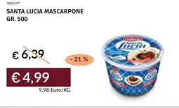 Prezzemolo e Vitale Santa lucia mascarpone offerta