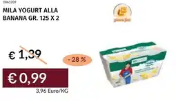 Prezzemolo e Vitale Mila yogurt alla banana offerta