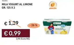 Prezzemolo e Vitale Mila yogurt al limone offerta