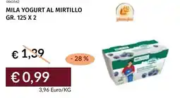 Prezzemolo e Vitale Mila yogurt al mirtillo offerta
