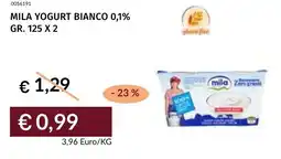Prezzemolo e Vitale Mila yogurt bianco 0,1% offerta