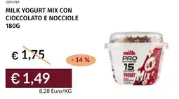 Prezzemolo e Vitale Milk yogurt mix con cioccolato e nocciole offerta
