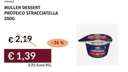Prezzemolo e Vitale Muller dessert proteico stracciatella offerta