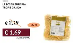 Prezzemolo e Vitale Le eccellenze p&v trofie offerta