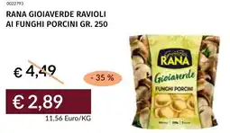 Prezzemolo e Vitale Rana gioiaverde ravioli ai funghi porcini offerta