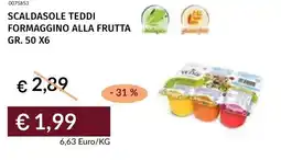 Prezzemolo e Vitale Scaldasole teddi formaggino alla frutta offerta