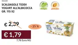 Prezzemolo e Vitale Scaldasole teddi yogurt all'albicocca offerta