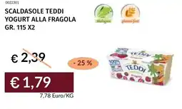 Prezzemolo e Vitale Scaldasole teddi yogurt alla fragola offerta